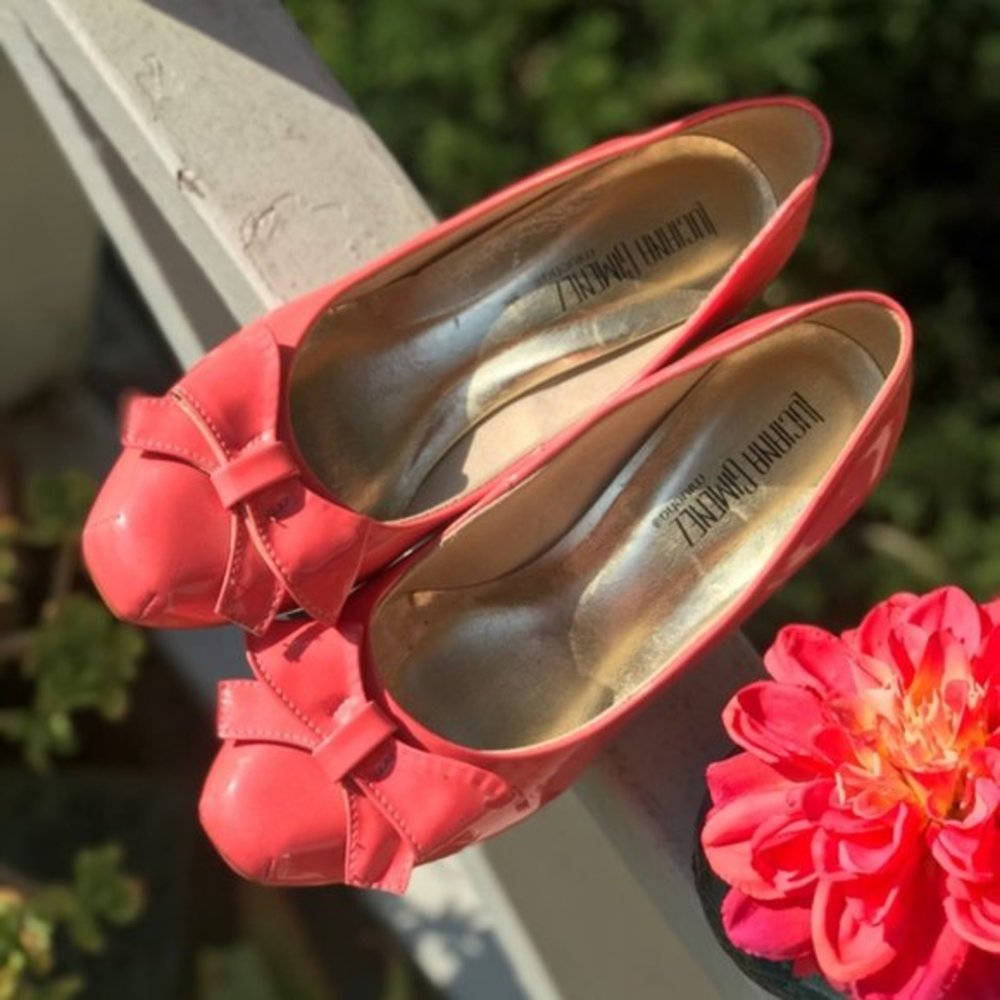 Luciana Gimenez Square Toe Red Bottom Platforms - image 7